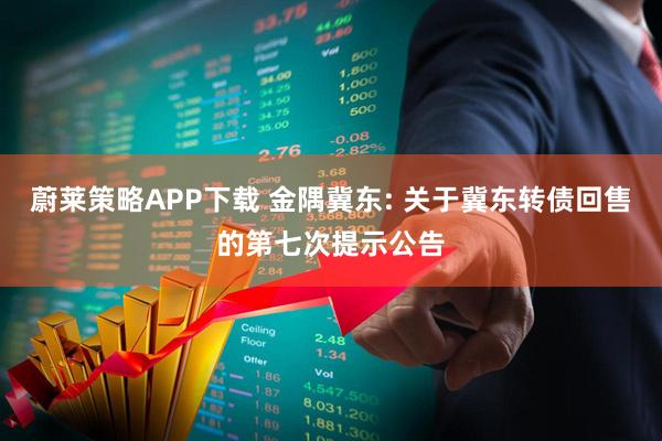 蔚莱策略APP下载 金隅冀东: 关于冀东转债回售的第七次提示公告